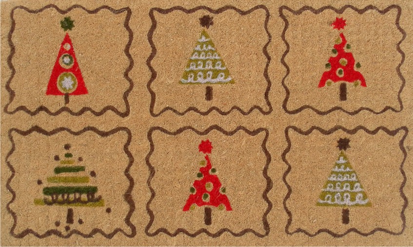 12105 Christmas Trees Doormat