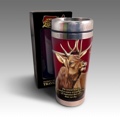 UPC 659356021186 product image for American Expedition STRD-104 SIGNATURE 16OZ STEEL MUG - ELK | upcitemdb.com