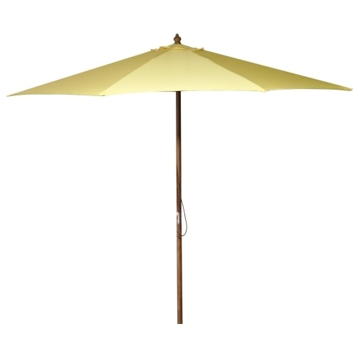 Ump903-canary 9 Ft. Canary Wooden Market Umbrella - Yellow