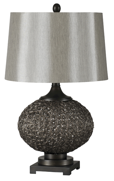 Ren-Wil LPT310 Metal Suez Table Lamp with Linen Shades