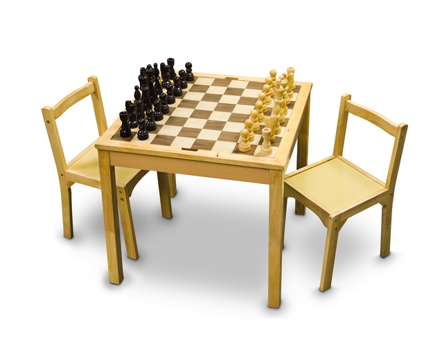 3968 Set Of 2 Wooden Chair For Our 3 In 1 Game Table
