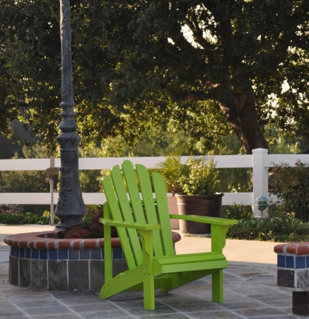 Shineco 4611lg Westport Standard Adirondack Chair - Lime Green