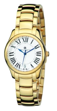 6897-g Womens Gold-plated Stainless Steel White Dial Quartz Watch