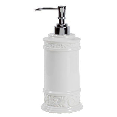 Creative Bath CMO59WH Cosmopolitan White Scroll Porcelain Lotion Pump