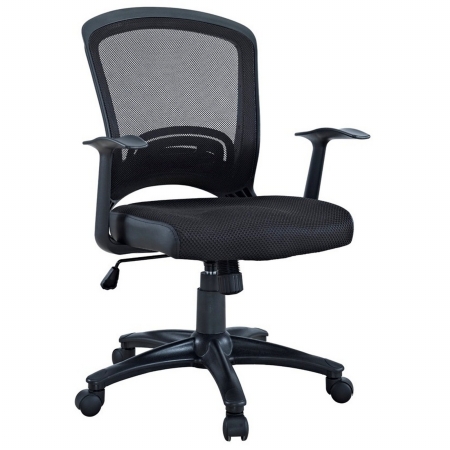 Eei-758-blk Pulse Mesh Office Chair With Height Adjustable Mesh Fabric Seat
