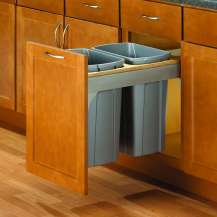 Feeny Fetsc18 2 35Wh 2-35Qt 18 In. Soft Close, Top Mount Waste Bins - White Feeny Fetsc18 2 35Wh 2-35Qt 18 In. Soft Close, Top Mount Waste Bins - White