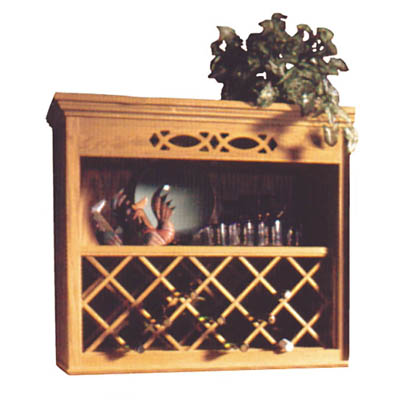 Npwrl 2430 Ald 24in.x 30 In. Wood Wine Rack Lattice - Alder