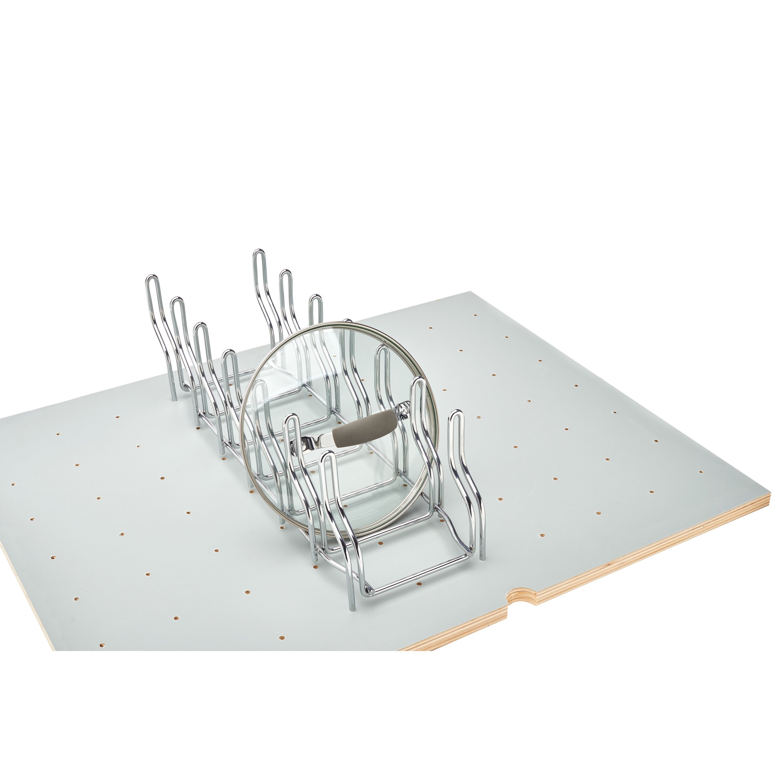 Peg Board Stainless Steel Lid Organizer For Drawers