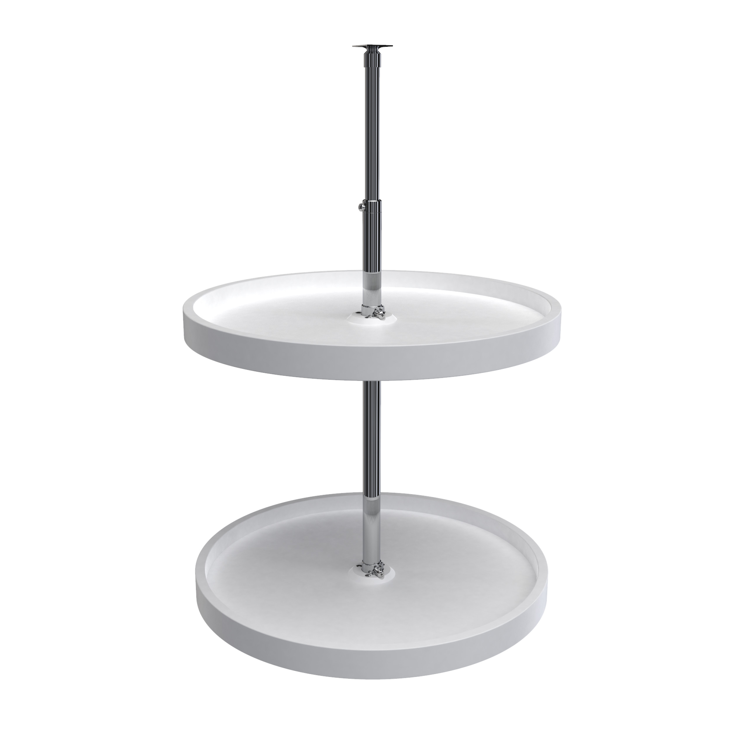Rev A Shelf Rs6072.20.11.52 20 In. Premiere Full Round Susan Set - White Rev A Shelf Rs6072.20.11.52 20 In. Premiere Full Round Susan Set - White