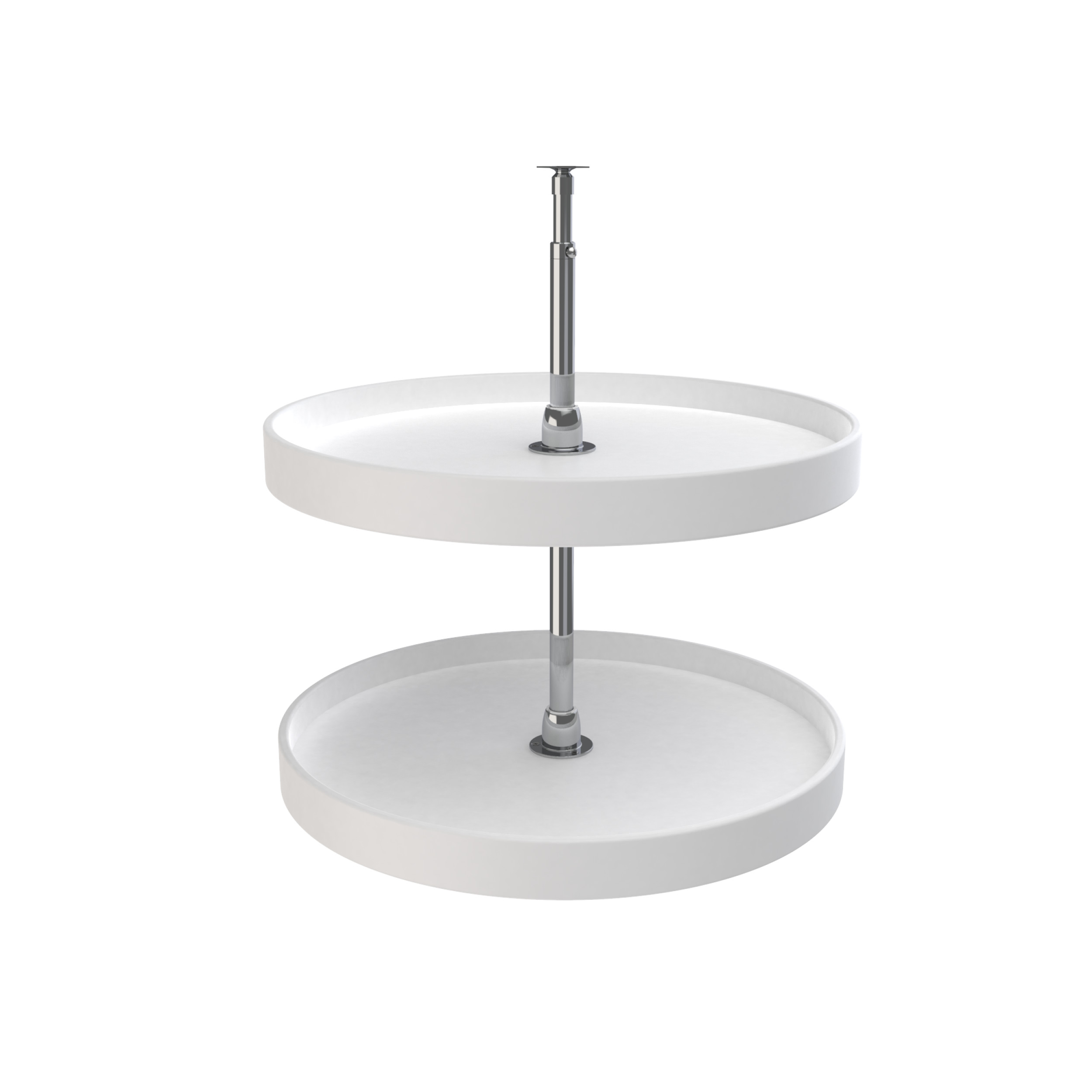 Rev A Shelf Rs6072.24.11.52 24 In. Premiere Full Round Susan Set - White Rev A Shelf Rs6072.24.11.52 24 In. Premiere Full Round Susan Set - White