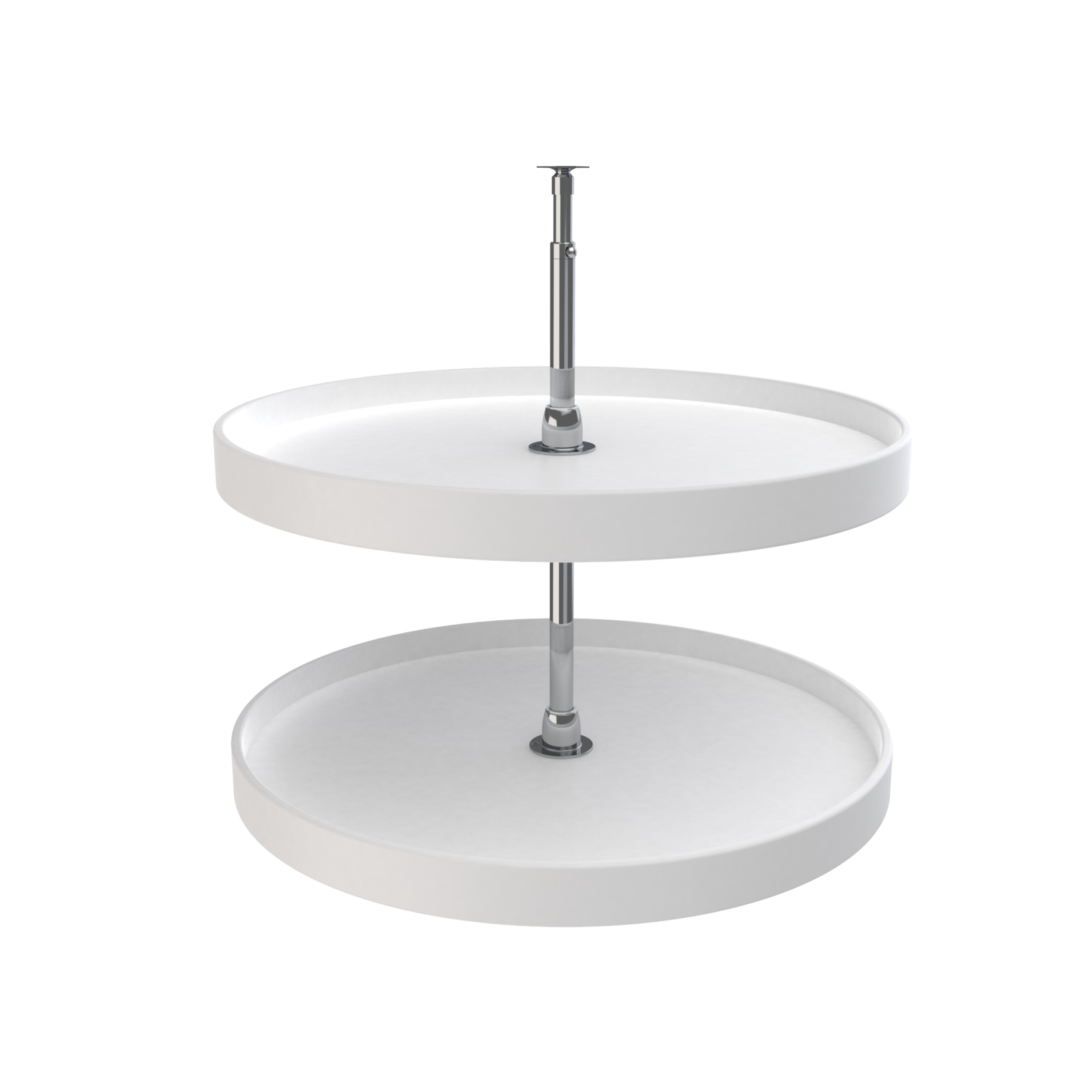Rev A Shelf Rs6072.28.11.52 28 In. Premiere Full Round Susan Set - White Rev A Shelf Rs6072.28.11.52 28 In. Premiere Full Round Susan Set - White