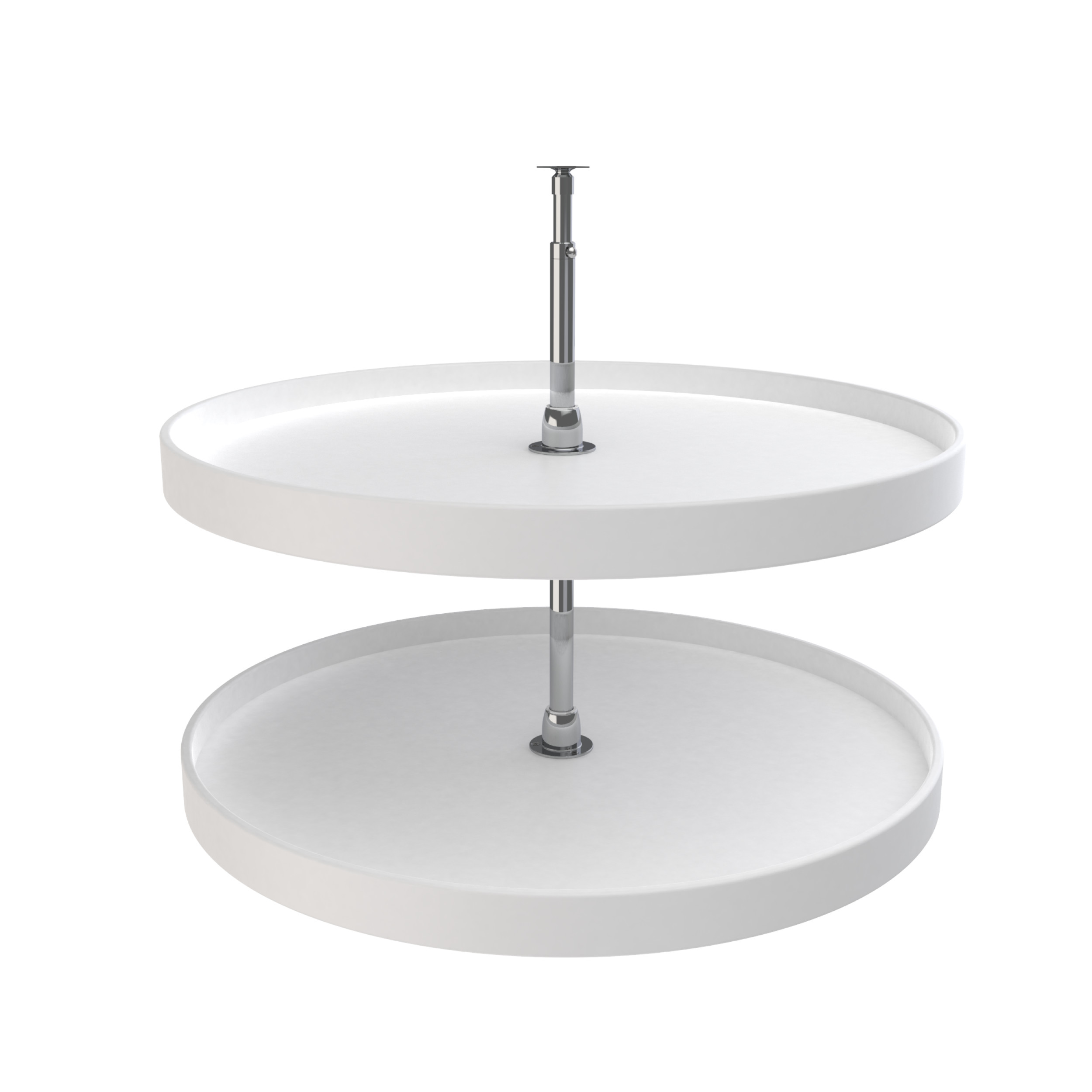 Rev A Shelf Rs6072.32.11.52 32 In. Premiere Full Round Susan Set - White Rev A Shelf Rs6072.32.11.52 32 In. Premiere Full Round Susan Set - White