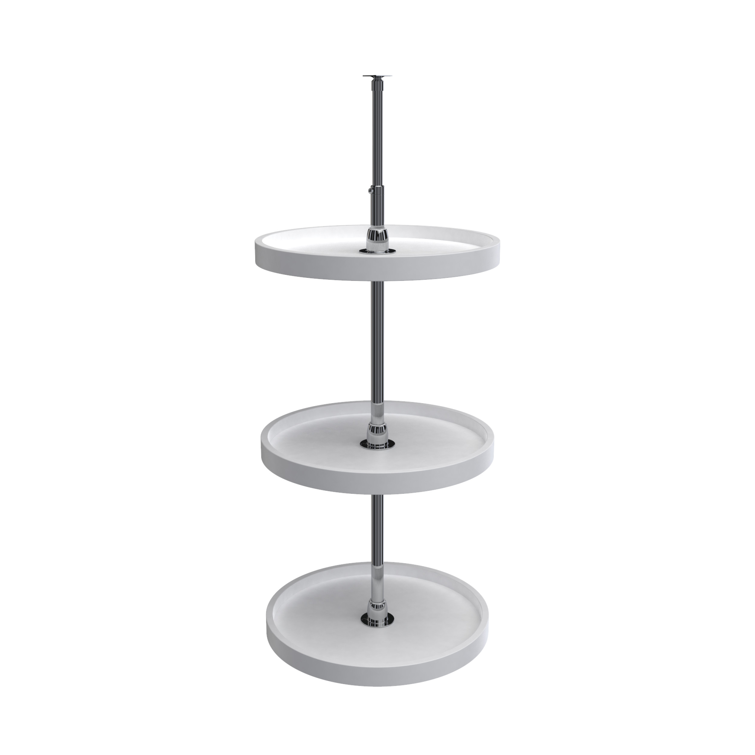 Rev A Shelf Rs6073.18.11.536 18 In. Premiere Full Round Susan 3 Shelf Set - White Rev A Shelf Rs6073.18.11.536 18 In. Premiere Full Round Susan 3 Shelf Set - White