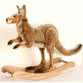4268 33-1/2"L x 15-3/4"W x 33-6/7"H Down Under Kangaroo Rocker Toys