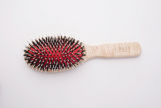 849i Brush-hair-large-oval With Bamboo Wood Handles