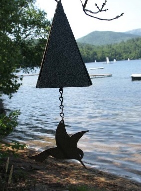 North Country Wind Bells Inc. 102.5016 Boothbay Harbor Bell With Hummingbird Wind Catcher