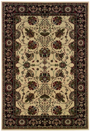 Oriental Weavers Ariana 431i8 10x13 Rectangle - Ivory/ Black-polypropylene