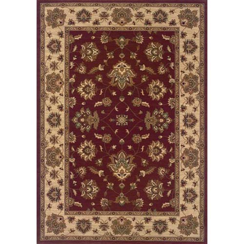 Oriental Weavers Ariana 623v3 5x8 Rectangle - Red/ Ivory-polypropylene
