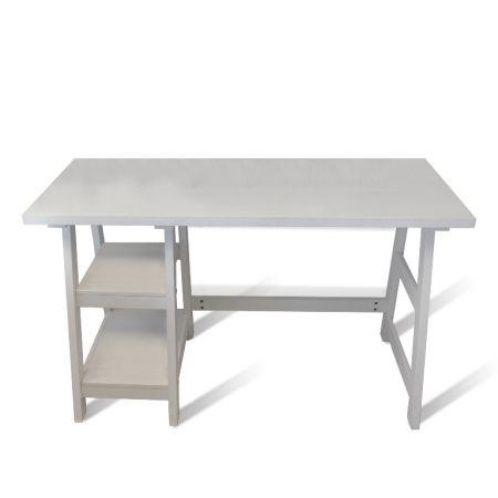 090107w Trestle Desk - White