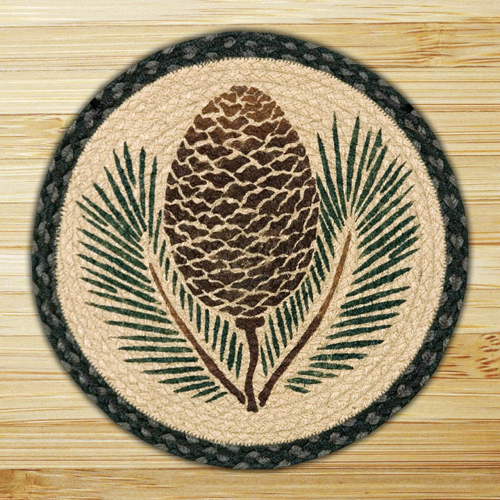 Capitol Importing Pinecone - 15.5 In. Round Chair Pad