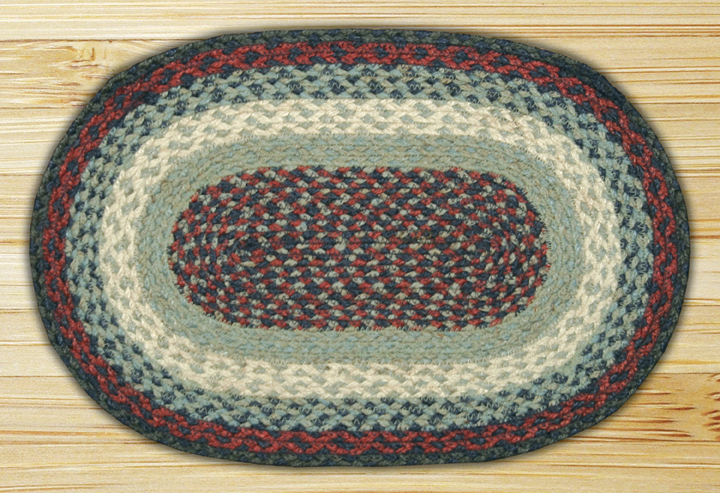 Capitol Importing 00-015 Blue-burgundy - 10 In. X 15 In. Oval Swatch