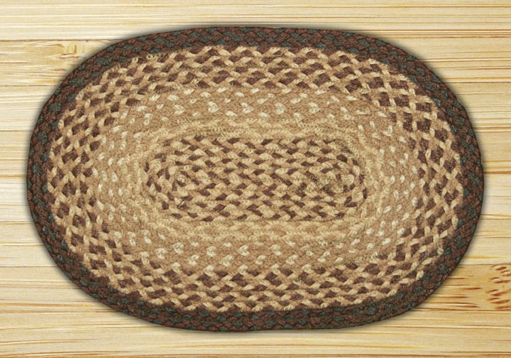 Capitol Importing 00-017 Chocolate-natural - 10 In. X 15 In. Oval Swatch