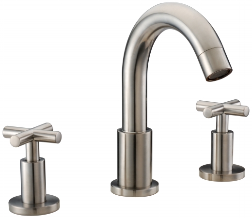 Dawn Kitchen & Bath Ab03 1513bn 3-hole Widespread Lavatory Faucet With Cross Handles - Brushed Nickel