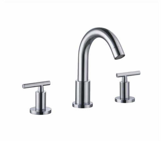 Dawn Kitchen & Bath Ab16 1513c 3-hole Widespread Lavatory Faucet With Lever Handles - Chrome