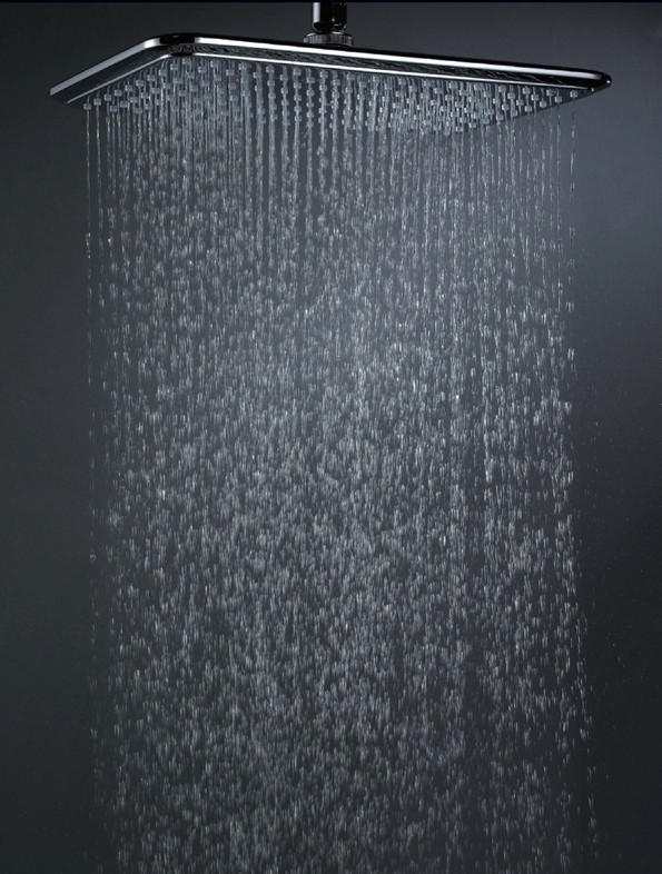 Dawn Kitchen & Bath Hss340100 Rectangle Rain Showerhead - Chrome