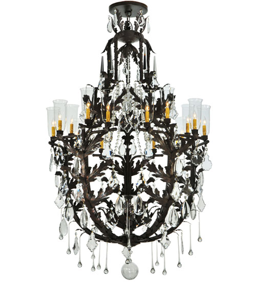 117280 48 In. W French Baroque 16 Light Chandelier