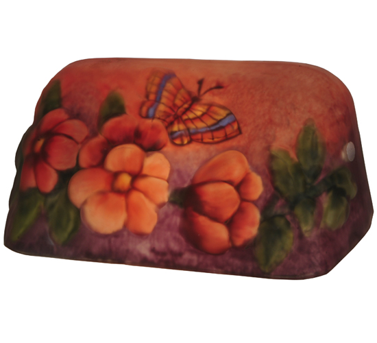 MEYDA 23795 Puffy 9 in. L Butterfly and Flowers Bankers Replacement Shade