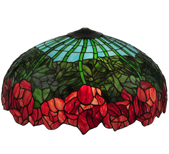 22 In. W Cabbage Rose Replacement Shade