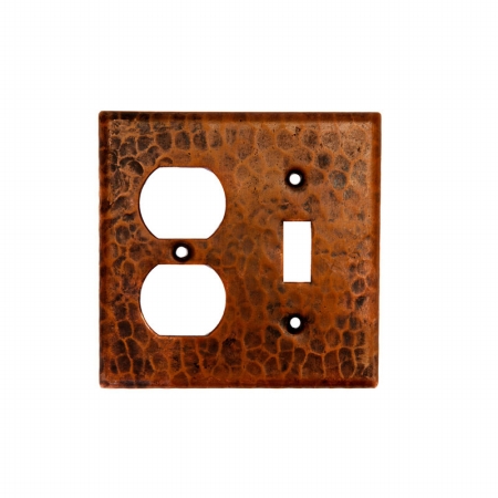 Scot Combination Switchplate With 2 Hole Outlet And Single Toggle Switch