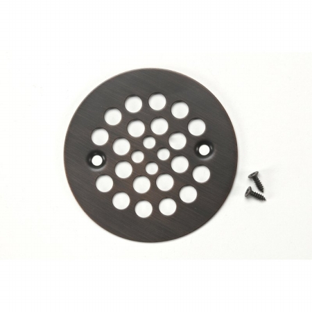 4.25 In. Round Shower Drain Cover - Oil Rubbed Bronze