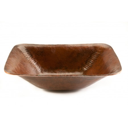 Pvrec17 Rectangle Hand Forged Old World Copper Vessel Sink