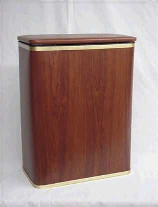 UPC 027061002187 product image for Redmon 233CYGD Woodgrain Vinyl Hamper - Cherry-Gold | upcitemdb.com