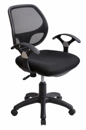 Rta-0097m-bk Mid-back Mesh Task Chair - Black