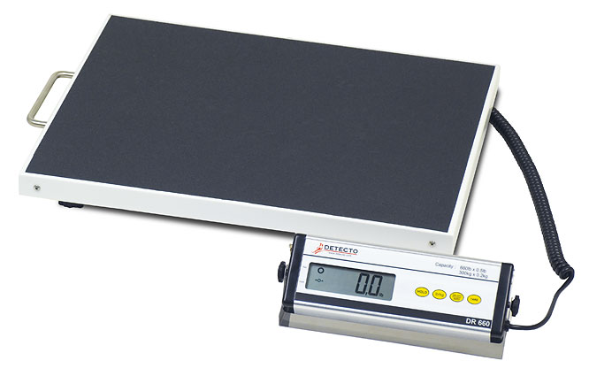 Cardinal Scale-detecto Dr660 Digital Scale 660 Lb X .5 Lb- 229 Kg X .2 Kg 16 In. X 22 In. Plaform Ac Adapter Included