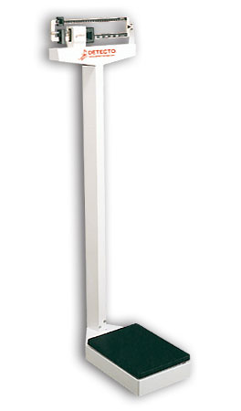 Cardinal Scale-detecto 2371 10.5 In. X 14.5 In. Platform Eye Level Physician Scale 180 Kg X 100 G Without Height Rod