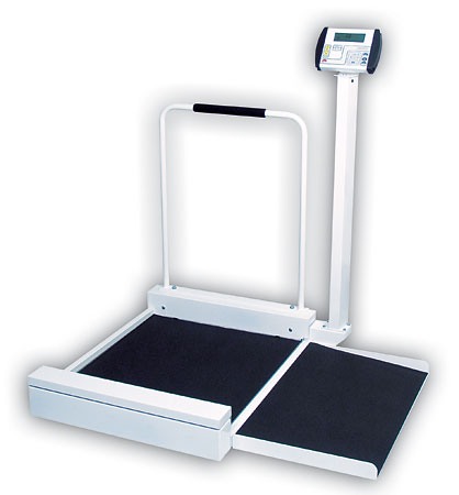 Cardinal Scale-detecto Platform 30 In. X 26 In. X 2 In. Wheelchair Scale Digital Stationary 400 Lb X .2 Lb- 180 Kg X .1kg