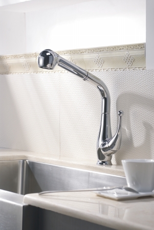 Dawn Kitchen & Bath Ab50 3079c Pull-out Spray Kitchen Faucet - Chrome