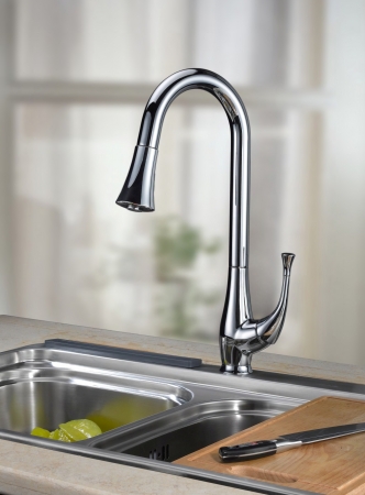 Dawn Kitchen & Bath Ab50 3084c Pull-out Kitchen Faucet - Chrome
