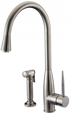 Dawn Kitchen & Bath Ab50 3178bn Single-lever Kitchen Faucet With Side Spray - Brushed Nickel
