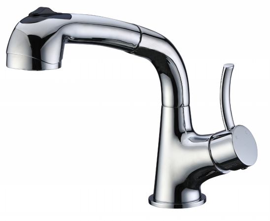 Dawn Kitchen & Bath Ab50 3702c Single-lever Pull-out Spray Kitchen Faucet - Chrome