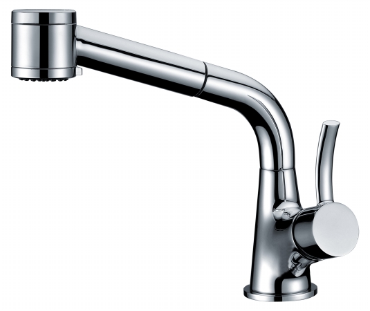 Dawn Kitchen & Bath Ab50 3707c Single-lever Pull-out Spray Kitchen Faucet - Chrome