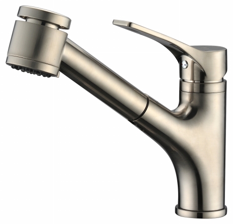 Dawn Kitchen & Bath Ab50 3709bn Single-lever Pull-out Spray Kitchen Faucet - Brushed Nickel