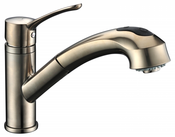 Dawn Kitchen & Bath Ab50 3711bn Single-lever Pull-out Spray Kitchen Faucet - Brushed Nickel