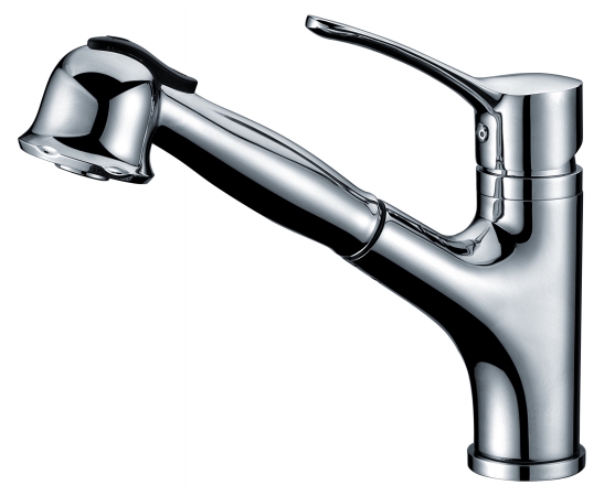 Dawn Kitchen & Bath Ab50 3712c Single-lever Pull-out Spray Kitchen Faucet - Chrome