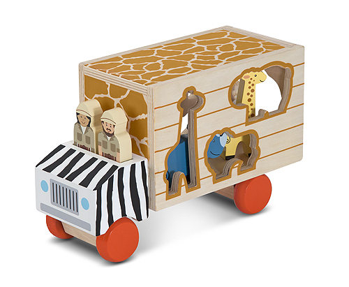 Melissa And Doug 5180 Animal Rescue Shape-sorting Truck