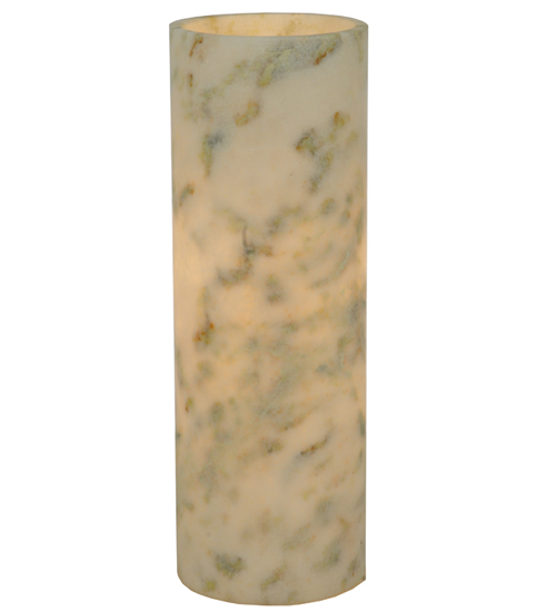 123461 3.4 In. W X 9.75 In. H Jadestone Light Green Flat Top Candle Cover